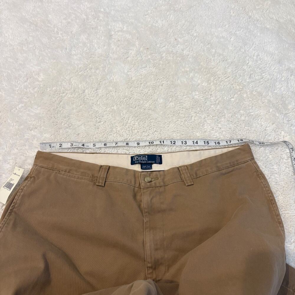 Polo Ralph Lauren Mens 38x32 Philp Khaki Pants Cotton Office Teachers Work Wear - Picture 6 of 6